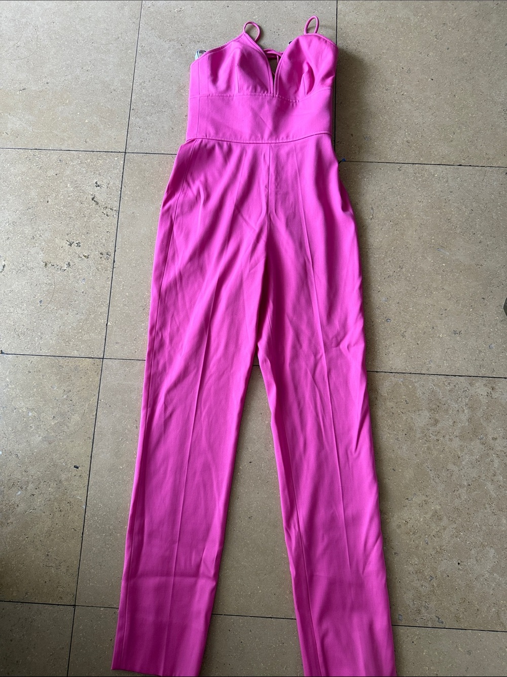 Oscar de la Renta Fuchsia Jumpsuit